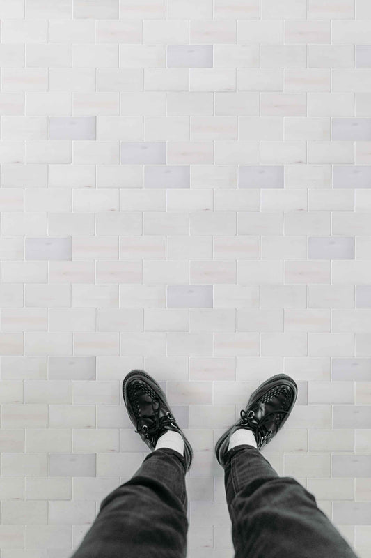 2"x4" Blanc tumbled