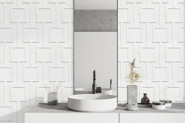 Meander Small Dimensional Blanc