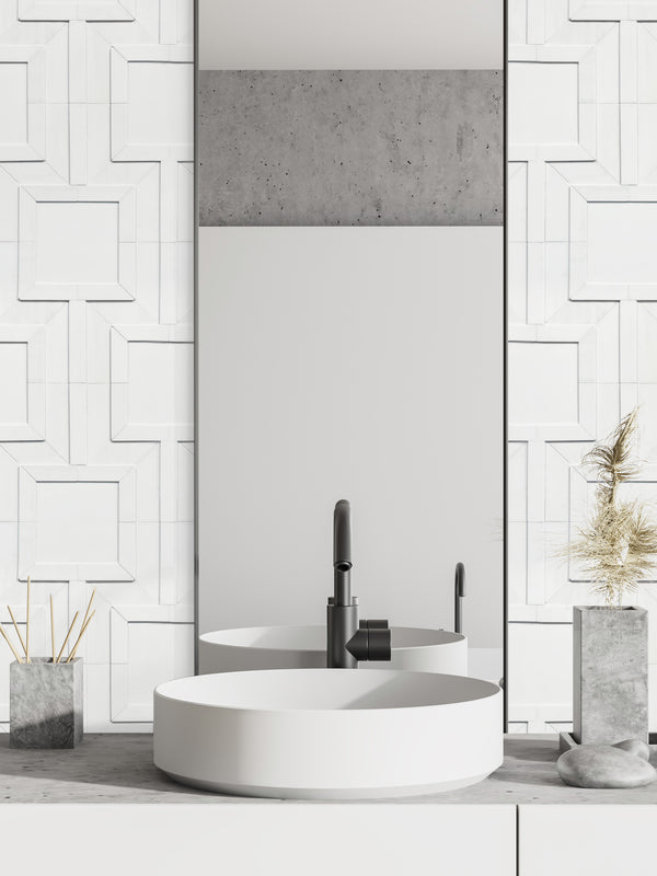 Meander Small Dimensional Blanc